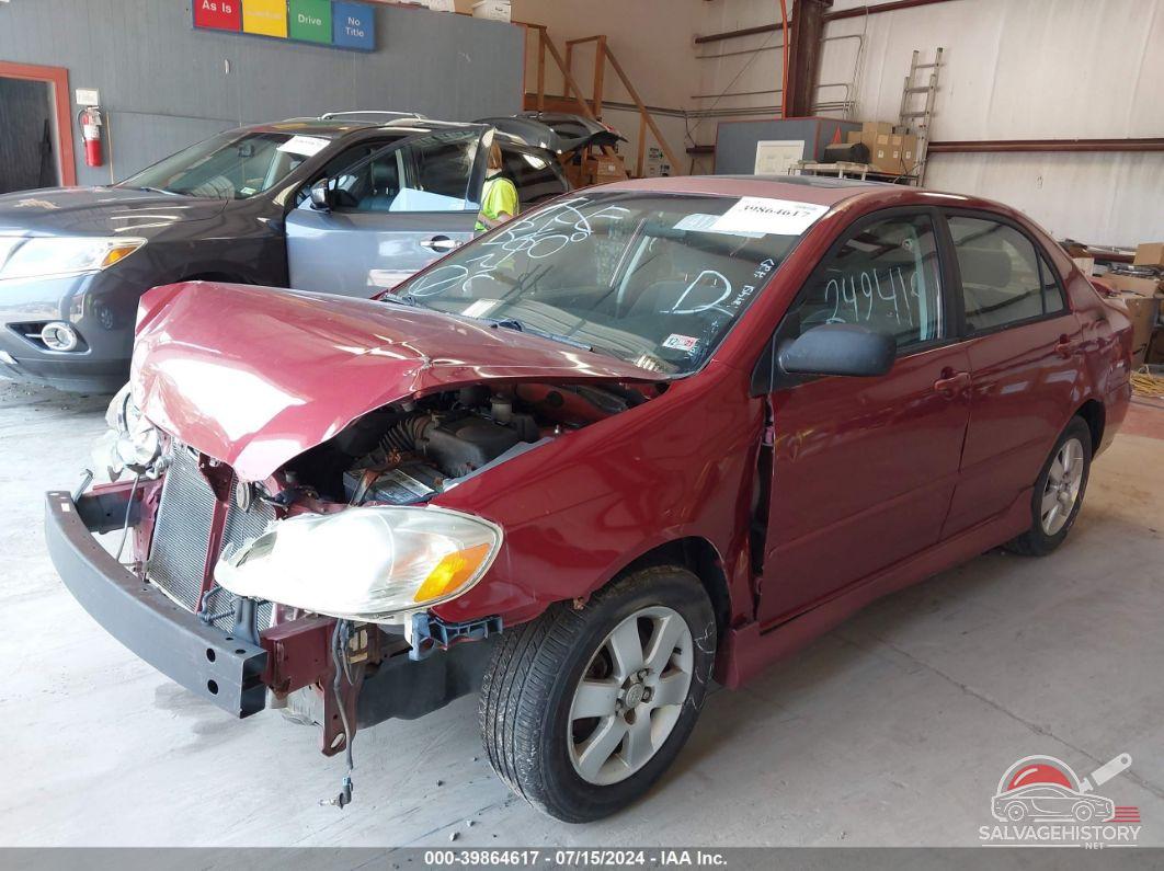 2T1BR32E45C380224 2005 TOYOTA COROLLA photo no. 2