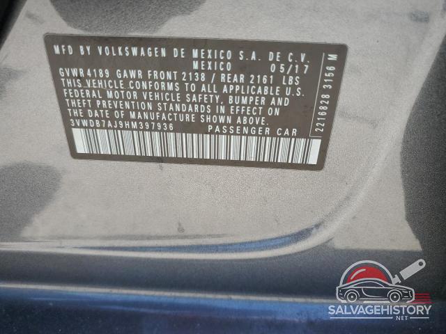 3VWDB7AJ9HM397936 2017 VOLKSWAGEN JETTA photo no. 12