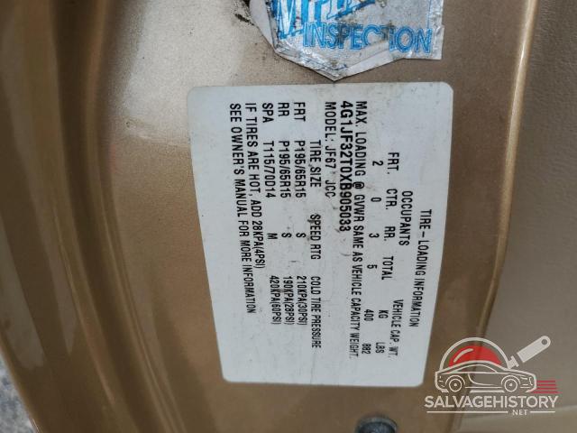 4G1JF32T0XB905033 1999 CHEVROLET CAVALIER photo no. 12