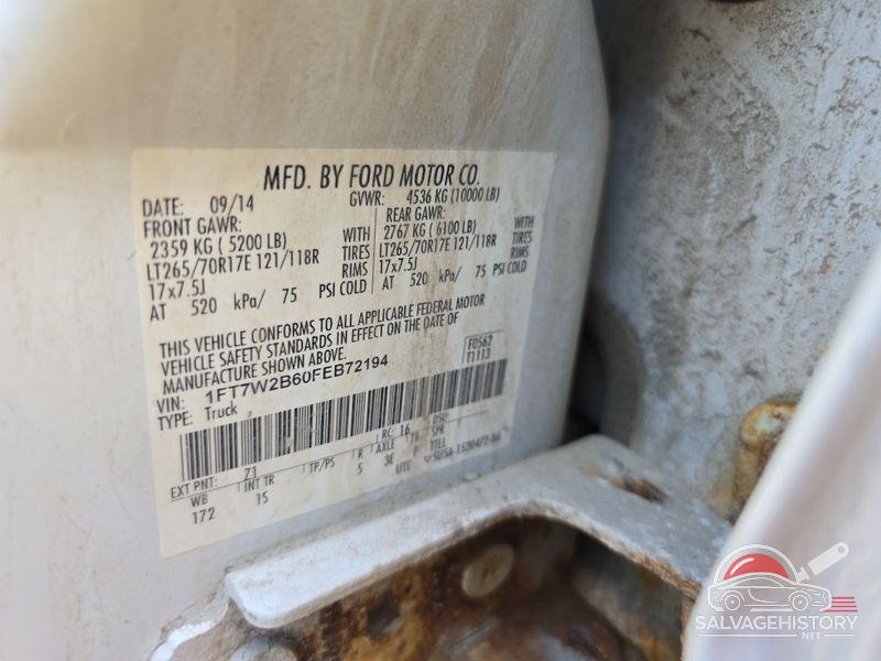 1FT7W2B60FEB72194 2015 FORD F-250 photo no. 5