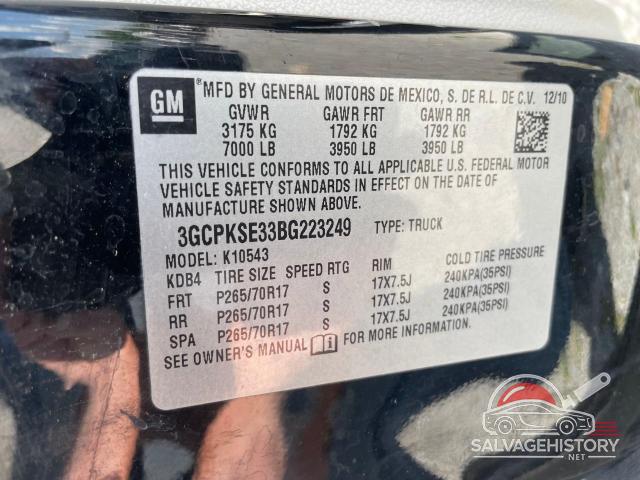3GCPKSE33BG223249 2011 CHEVROLET ALL Models photo no. 10