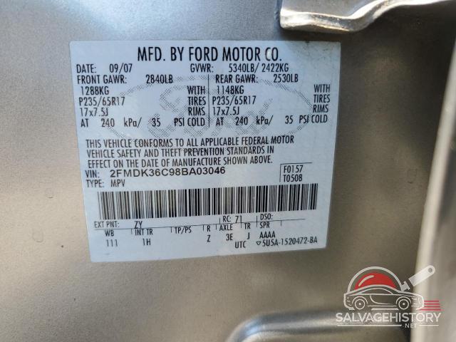 2FMDK36C98BA03046 2008 FORD EDGE photo no. 13