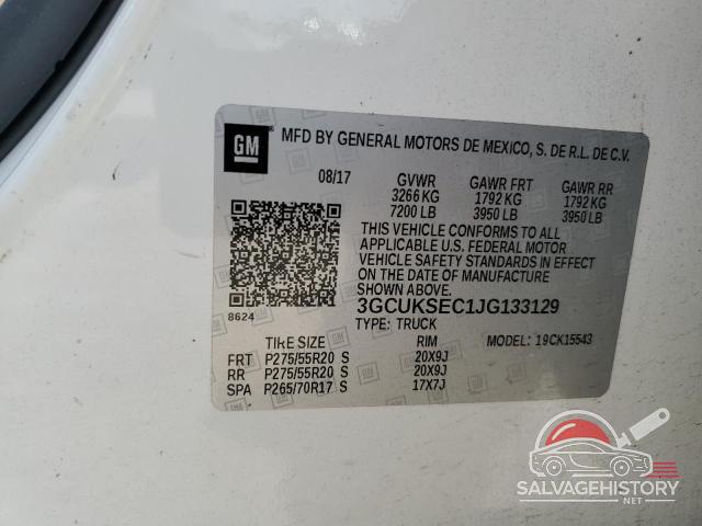 3GCUKSEC1JG133129 2018 CHEVROLET ALL Models photo no. 13