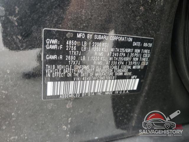 4S4BTAFC5M3106581 2021 SUBARU OUTBACK photo no. 13