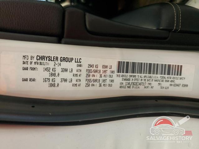 1C4RJFBG3EC407317 2014 JEEP GRAND CHER photo no. 13