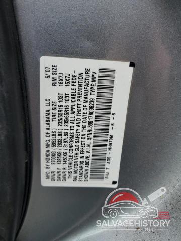 5FNRL38617B096239 2007 HONDA All Models photo no. 14