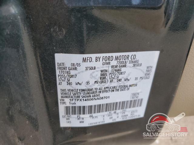 1FTPX14506NA08701 2006 FORD All Models photo no. 12
