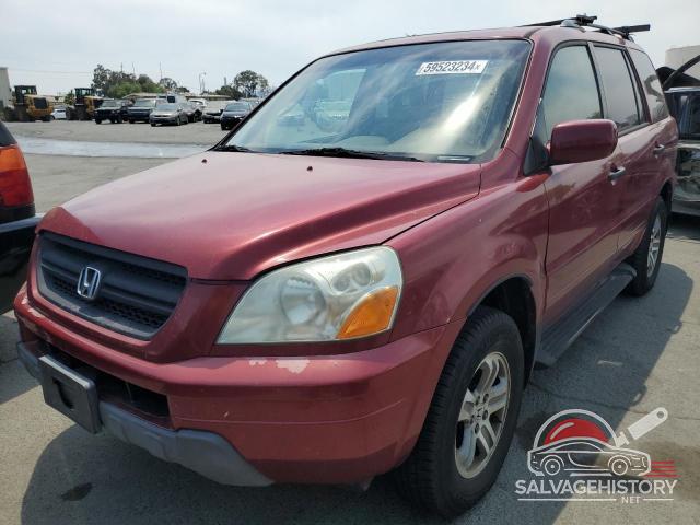 2HKYF18525H546235 2005 HONDA PILOT photo no. 16