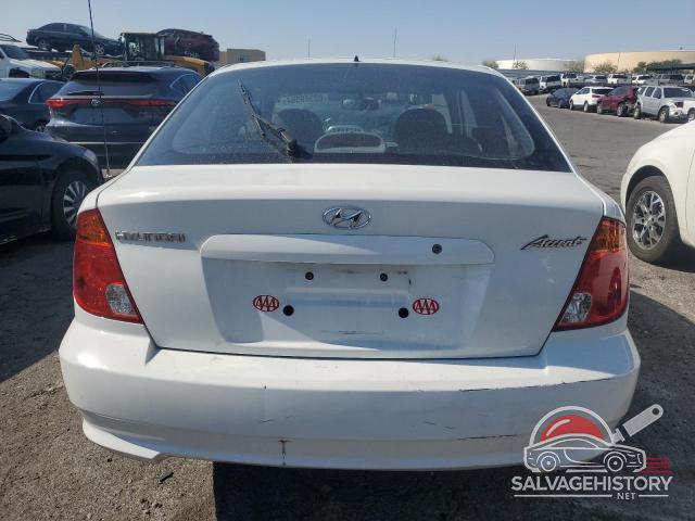 KMHCG35C05U324493 2005 HYUNDAI ACCENT photo no. 6