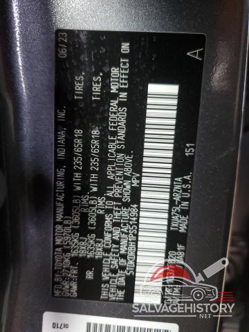 5TDKDRBH1PS514984 2023 TOYOTA HIGHLANDER photo no. 14