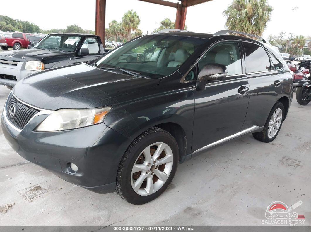 2T2ZK1BA5AC037125 2010 LEXUS RX 350 photo no. 2
