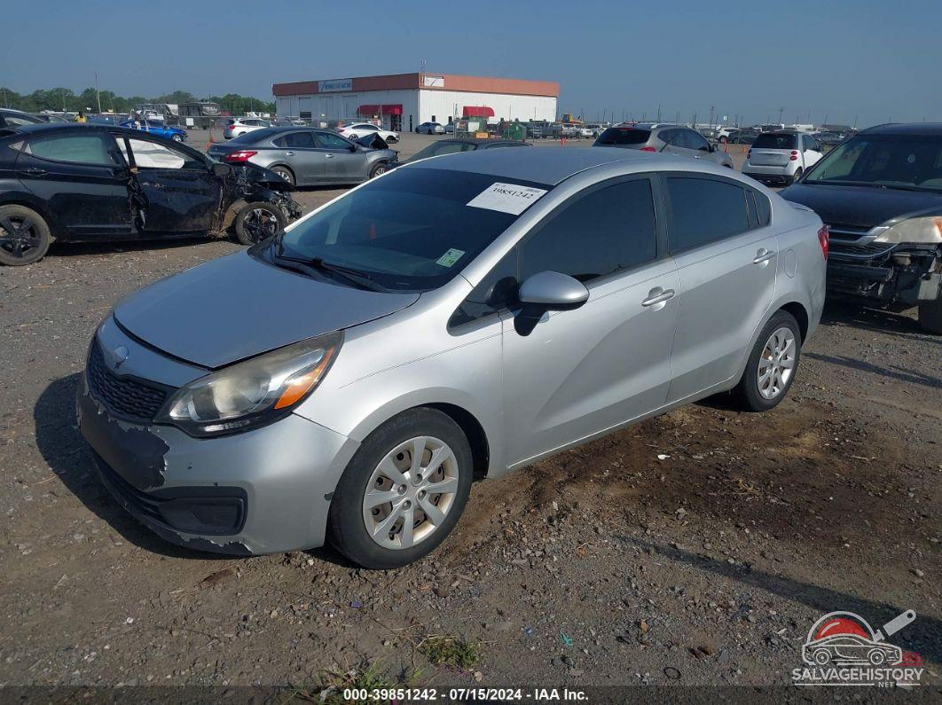 KNADM4A34E6332742 2014 KIA RIO photo no. 2
