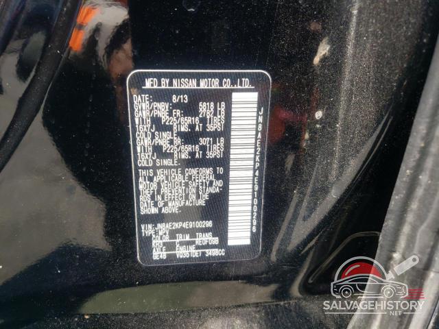 JN8AE2KP4E9100296 2014 NISSAN QUEST photo no. 12