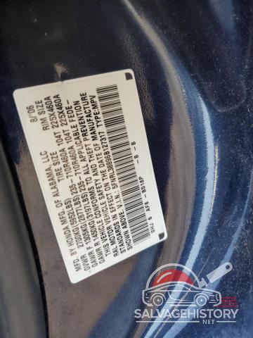 5FNRL38896B127317 2022 HONDA ODYSSEY photo no. 13