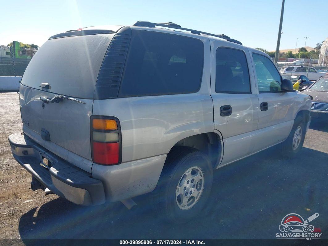 1GNEK13T76J102742 2006 CHEVROLET TAHOE photo no. 4