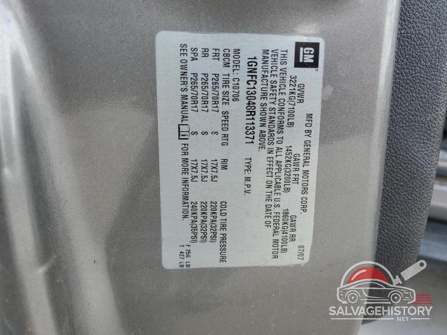 1GNFC13048R113371 2008 CHEVROLET TAHOE photo no. 13
