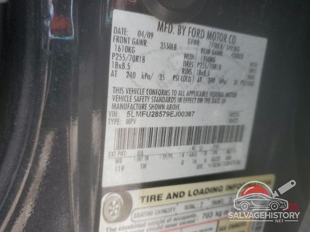 5LMFU28579EJ00387 2009 LINCOLN NAVIGATOR photo no. 13