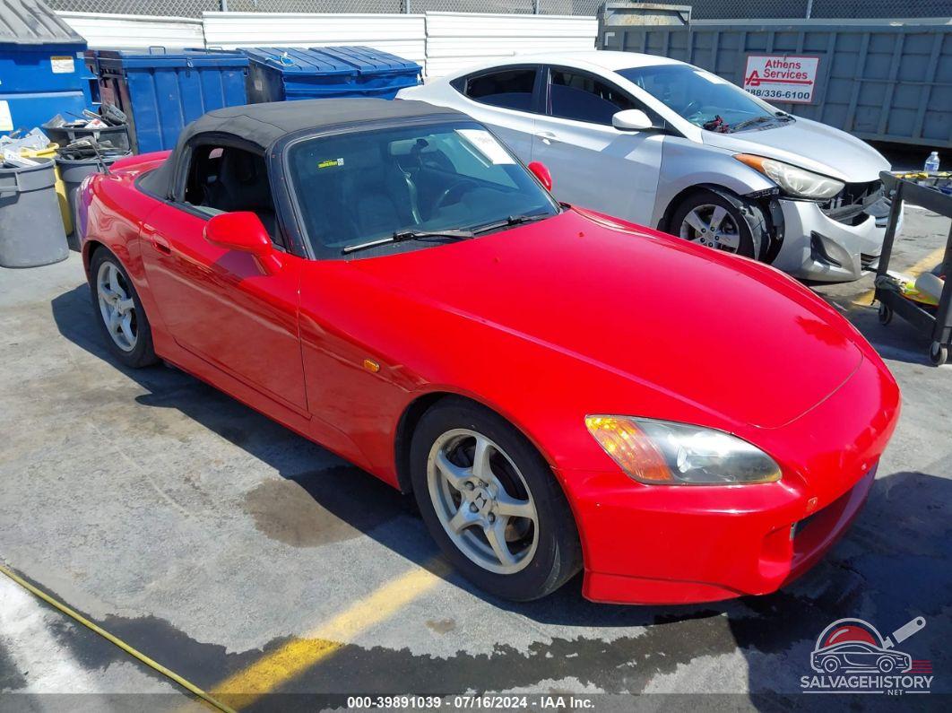 JHMAP1148YT000571 2000 HONDA S2000 photo no. 2