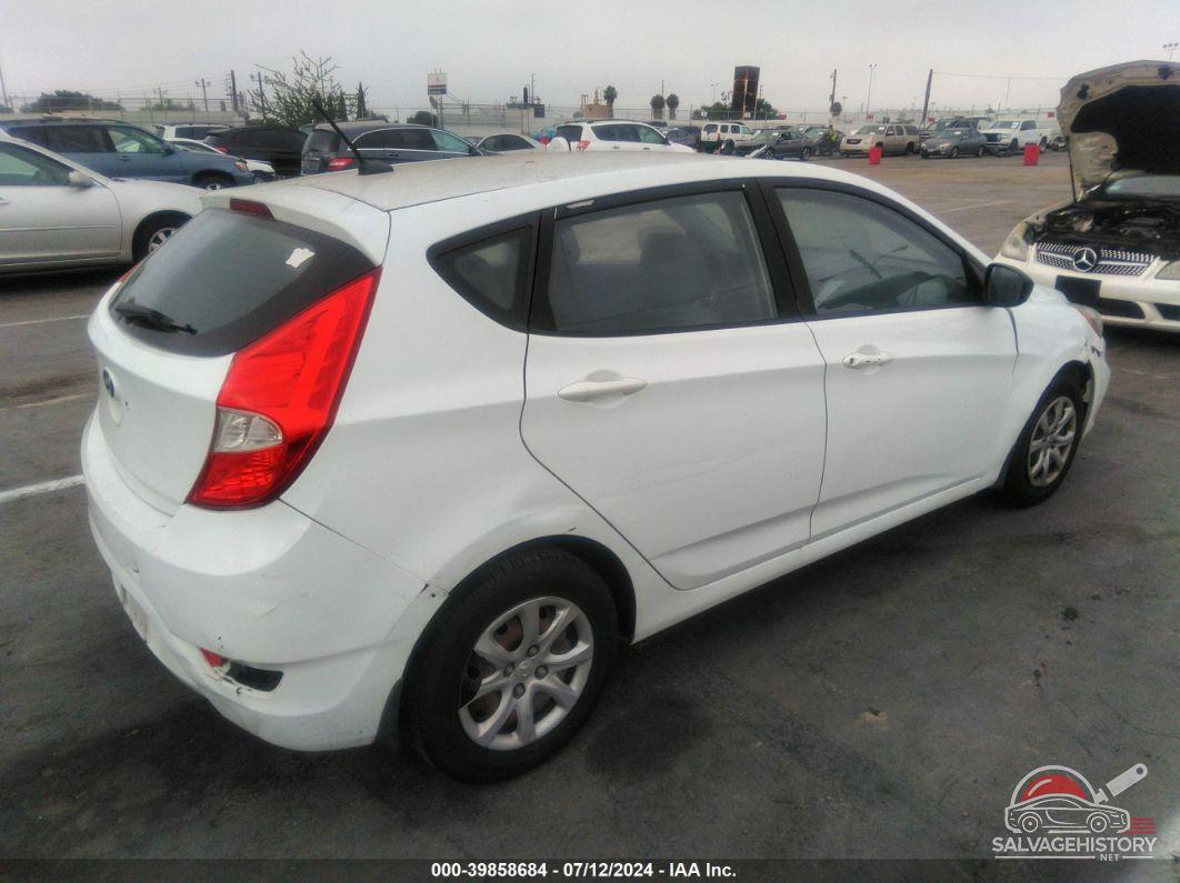 KMHCT5AE3DU118307 2013 HYUNDAI ACCENT photo no. 4