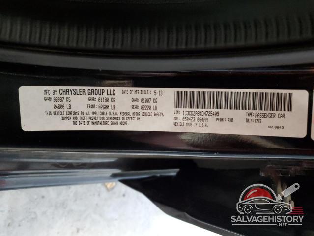 1C3CDZAB4DN725409 2013 DODGE AVENGER photo no. 12
