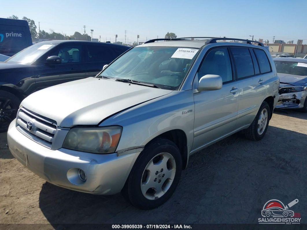 JTEDP21A640009478 2004 TOYOTA HIGHLANDER photo no. 2