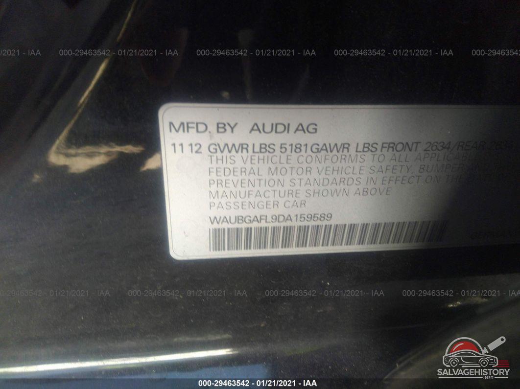 WAUBGAFL9DA159589 2013 AUDI S4 photo no. 9