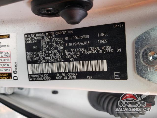 JTJBM7FX7H5174914 2017 LEXUS GX photo no. 13