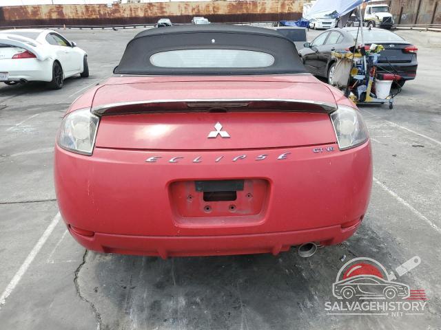 4A3AL35T67E011093 2007 MITSUBISHI ECLIPSE photo no. 6