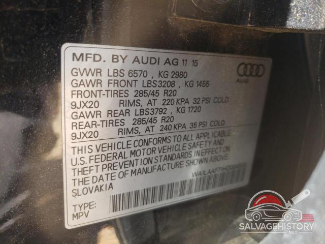 WA1LAAF71HD004500 2017 AUDI Q7 photo no. 12