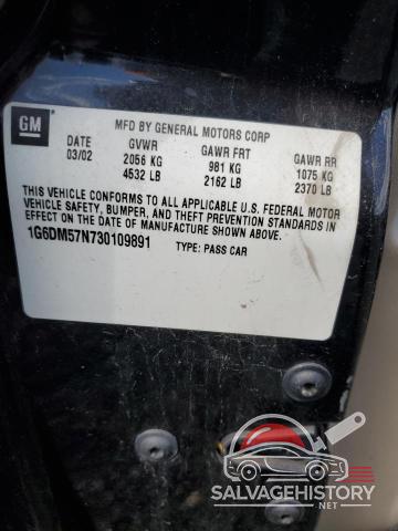 1G6DM57N730109891 2003 CADILLAC CTS photo no. 12