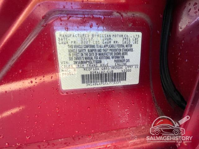 3N1AB6AP1CL773339 2012 NISSAN SENTRA photo no. 10