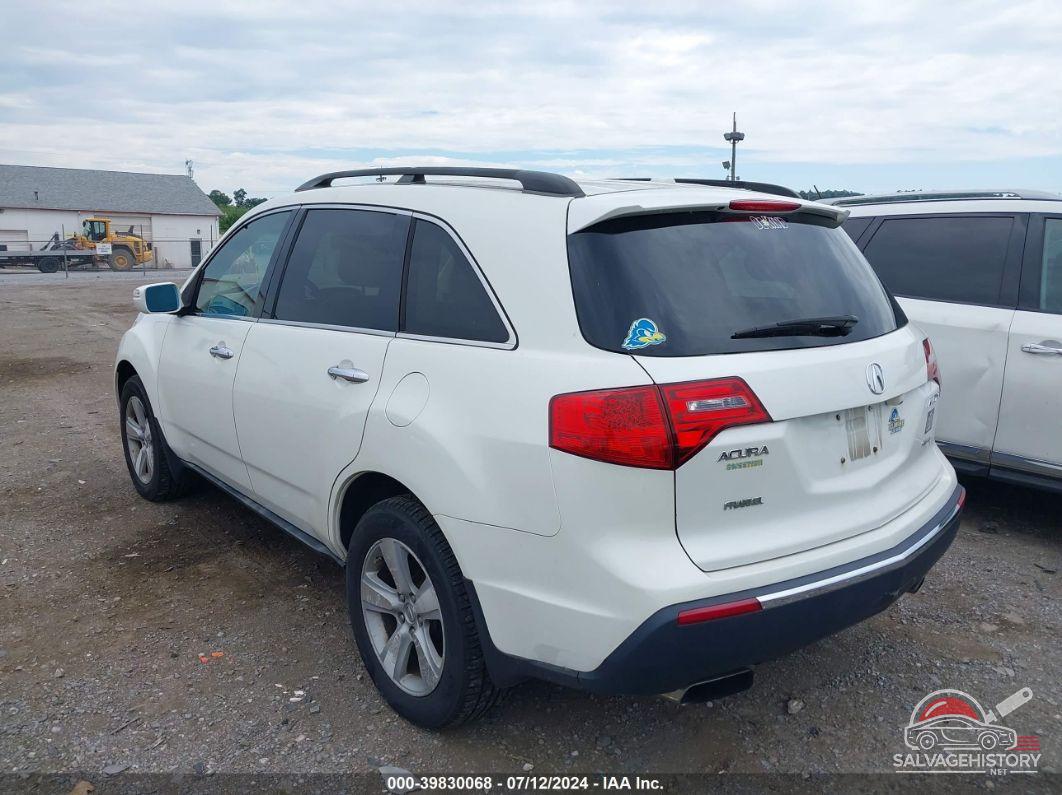 2HNYD2H27AH520714 2010 ACURA MDX photo no. 3