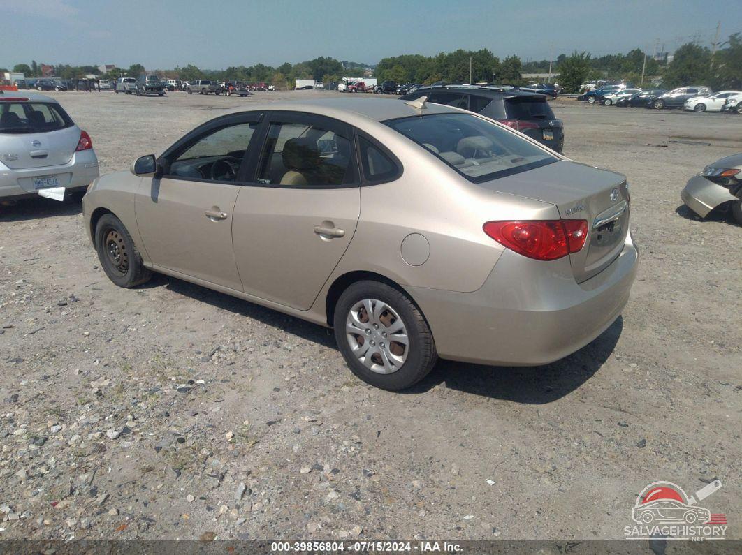 KMHDU4AD4AU127581 2010 HYUNDAI ELANTRA photo no. 3