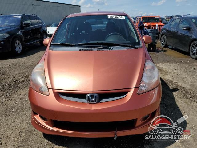 JHMGD386X7S805076 2007 HONDA FIT photo no. 5