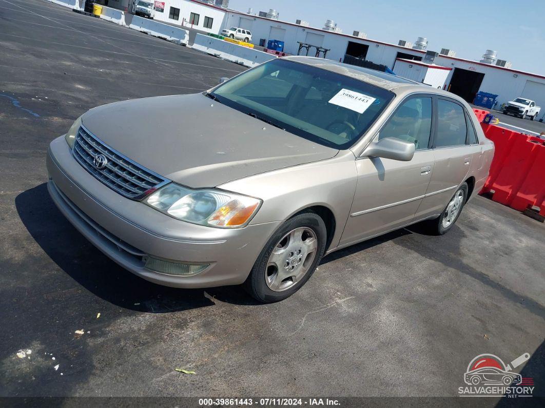 4T1BF28B93U306809 2003 TOYOTA AVALON photo no. 2