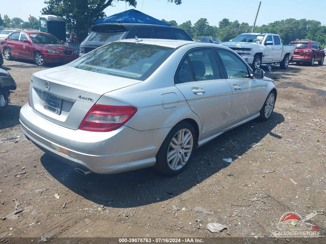WDDGF81X39R084644 2009 MERCEDES-BENZ C 300 photo no. 4