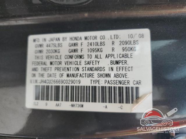 JH4CU26669C029019 2009 ACURA TSX photo no. 12