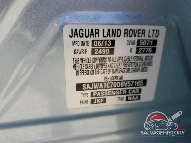 SAJWA1C70D8V57165 2013 JAGUAR XJ photo no. 12