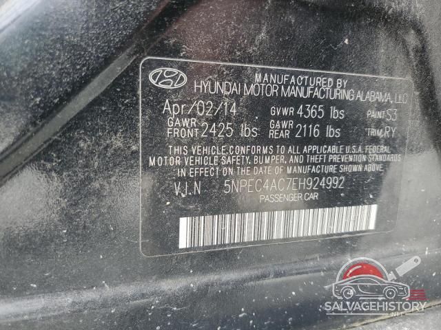 5NPEC4AC7EH924992 2014 HYUNDAI SONATA photo no. 13
