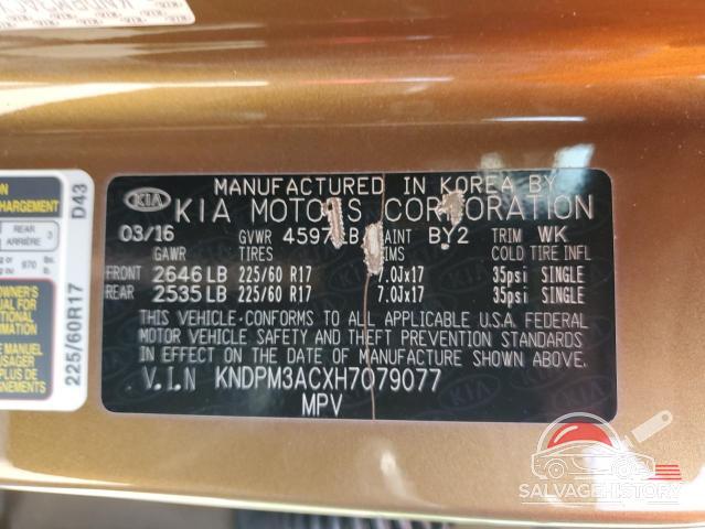 KNDPM3ACXH7079077 2017 KIA SPORTAGE photo no. 13