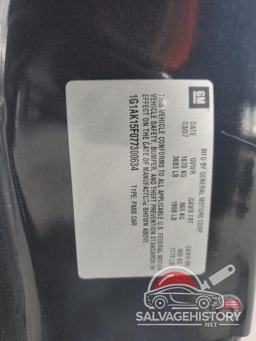 1G1AK15F077300634 2007 CHEVROLET ALL Models photo no. 12