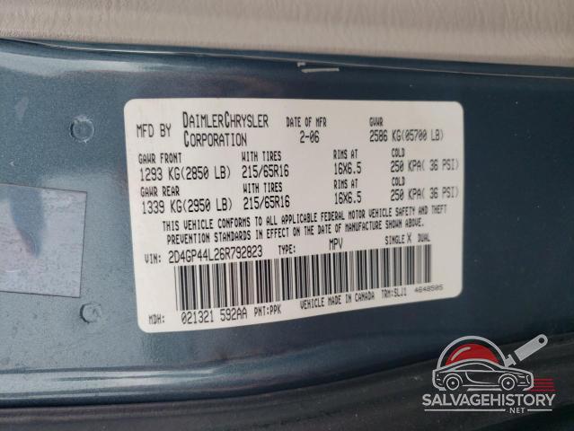2D4GP44L26R792823 2006 DODGE CARAVAN photo no. 13