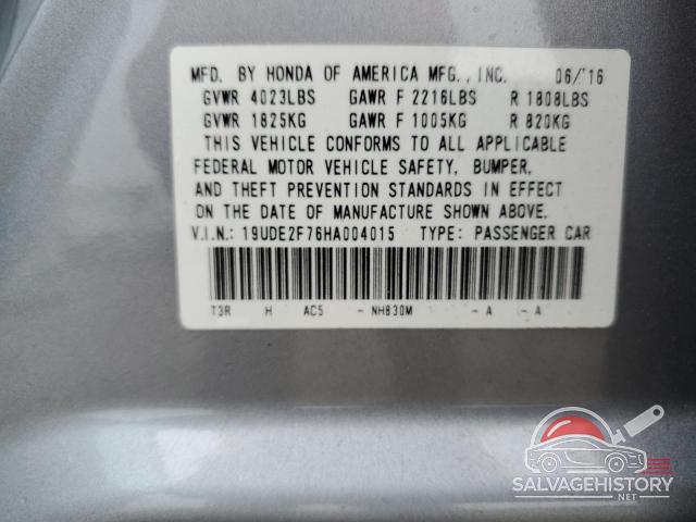 19UDE2F76HA004015 2017 ACURA ILX photo no. 12