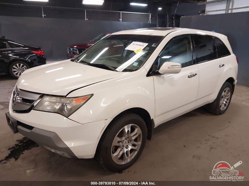 2HNYD28268H502750 2008 ACURA MDX photo no. 2