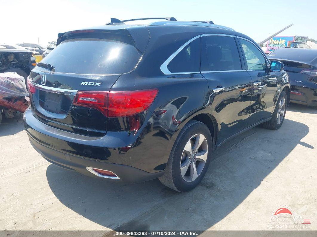 5FRYD3H28EB005114 2014 ACURA MDX photo no. 4