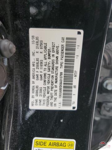 19UUA865X9A010799 2009 ACURA TL photo no. 12