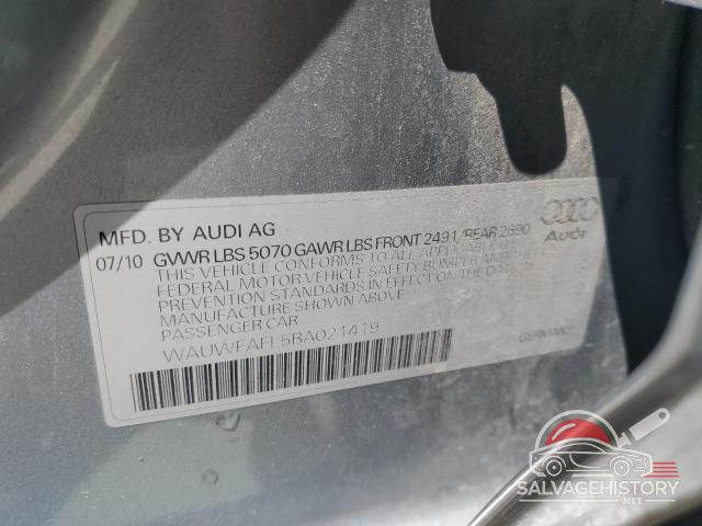 WAUWFAFL5BA021419 2011 AUDI A4 photo no. 12