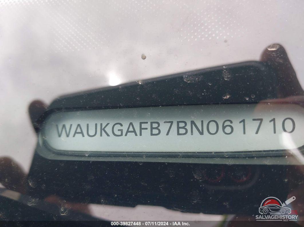 WAUKGAFB7BN061710 2011 AUDI A6 photo no. 9