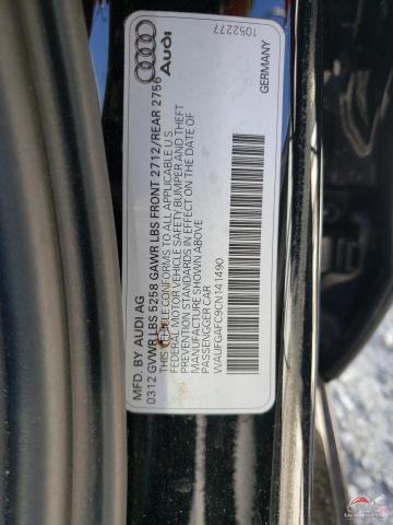 WAUFGAFC9CN141490 2012 AUDI A6 photo no. 12