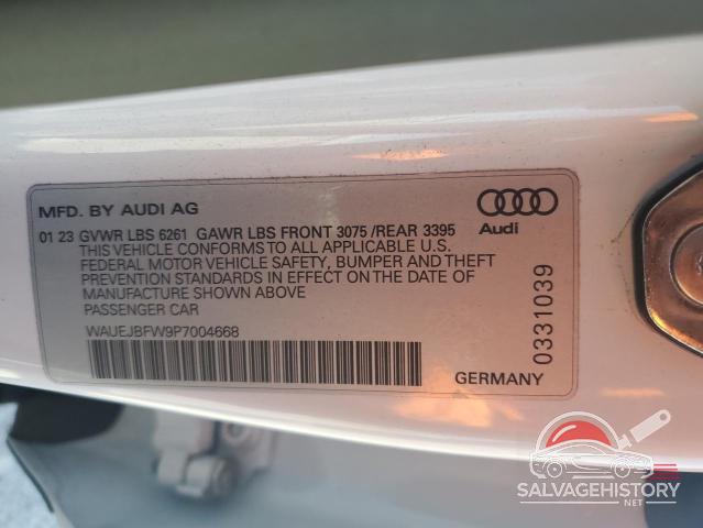 WAUEJBFW9P7004668 2023 AUDI E-TRON GT photo no. 12